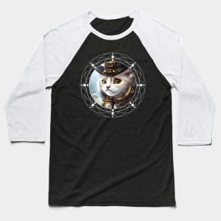 Cute little steampunk kitten Baseball T-Shirt